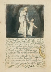 De kleine jongen gevonden, plaat 16 uit Songs of Innocence door William Blake